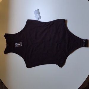 NWT Express Black Thong Bodysuit size XS